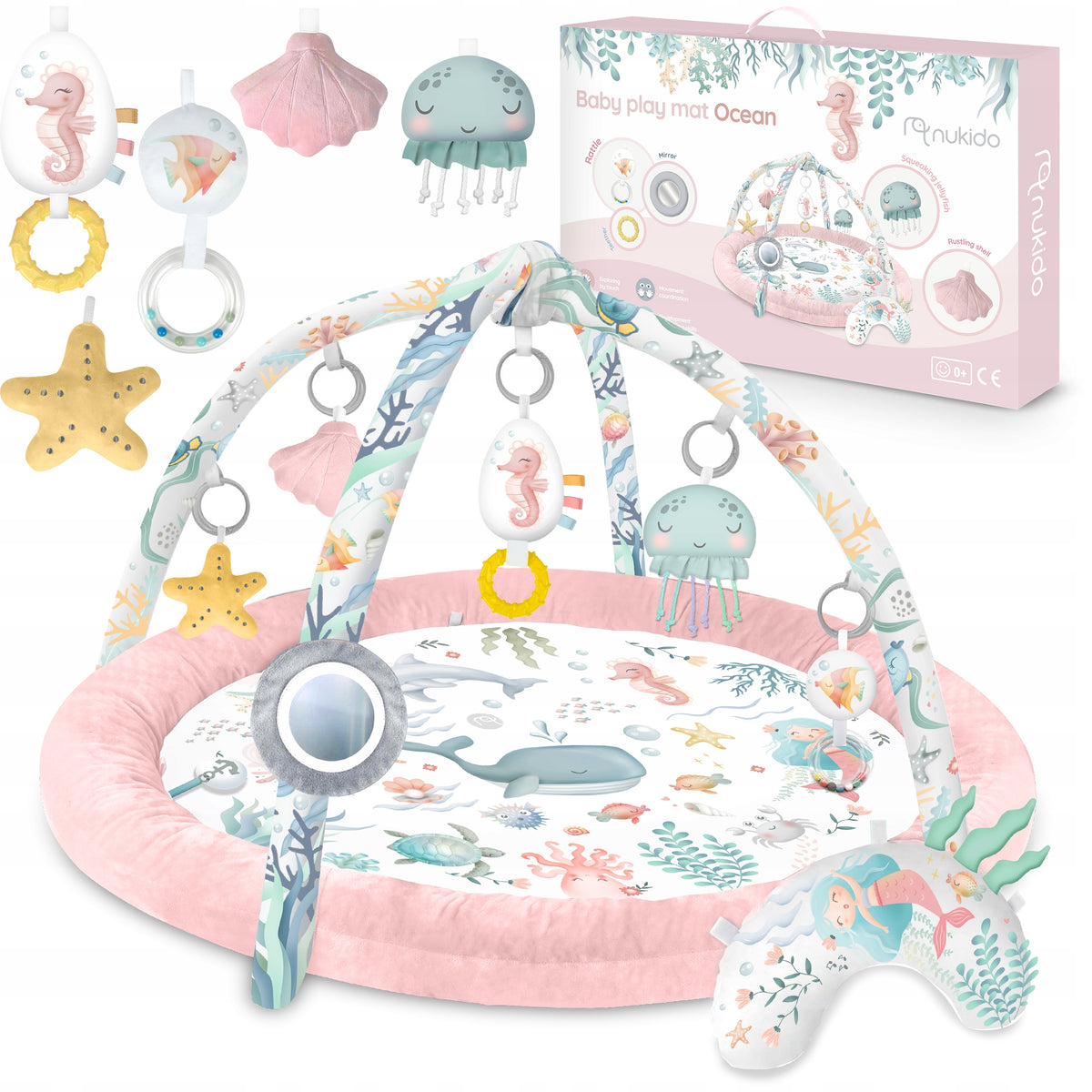 INTERACTIVE EDUCATIONAL MAT FOR BABIES COCOON PLAYPEN NEST NUKIDO