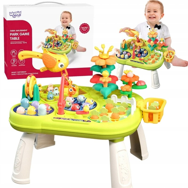 INTERACTIVE EDUCATIONAL MULTI-TABLE 8IN1 MONTESSORI GIFT FOR ONE YEAR