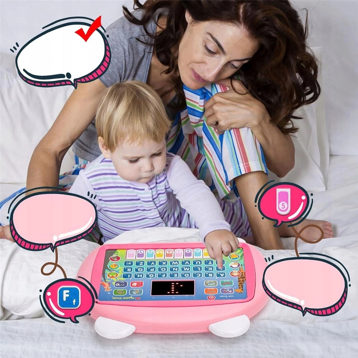 INTERACTIVE EDUCATIONAL TABLET 8 MODES CHRISTMAS GIFT Manufacturer code zabawka edukacyjna Laptop wersja