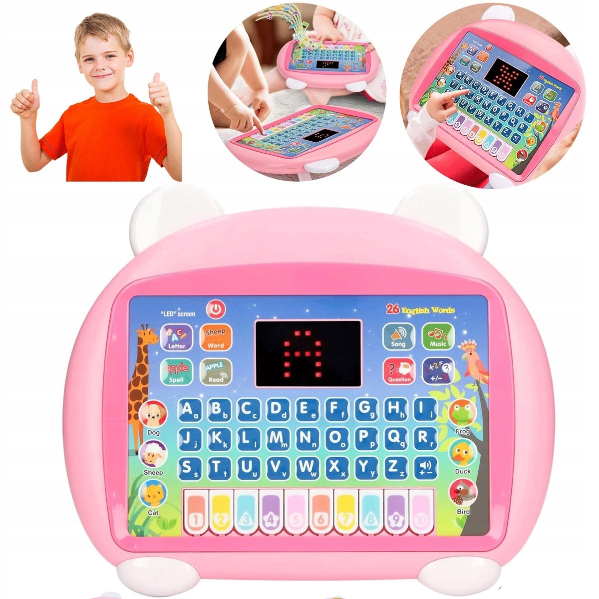 INTERACTIVE EDUCATIONAL TABLET 8 MODES DEVELOPS CHILDREN'S CREATIVITY Packaging status original