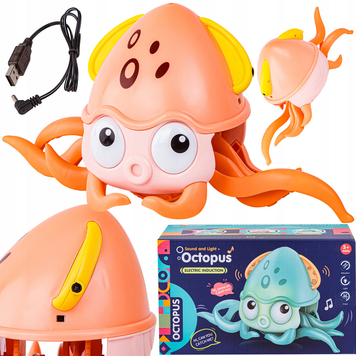 INTERACTIVE ESCAPING Crawling TOY for Kids DANCING OCTOPUS