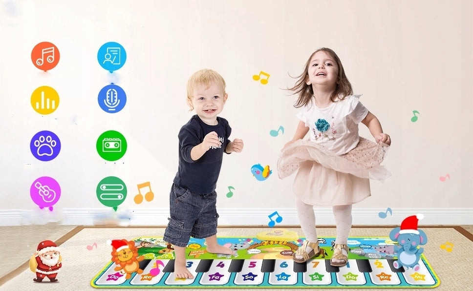 INTERACTIVE MAT PLAYING PIANO 110CM EDUCATIONAL SOUND FUN EAN (GTIN) 5906063031645