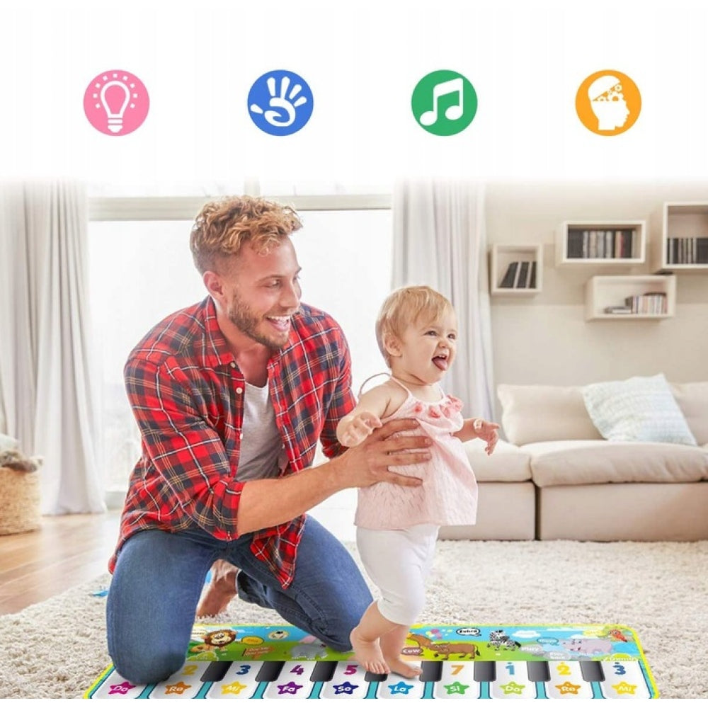 INTERACTIVE MAT PLAYING PIANO 110CM EDUCATIONAL SOUND FUN Manufacturer code 45564dx