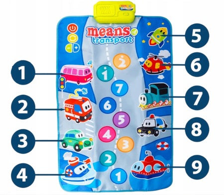 INTERACTIVE MUSIC MAT FOR CHILDREN – VEHICLES AND SOUNDS Manufacturer code INTERAKTYWNA MATA MUZYCZNA