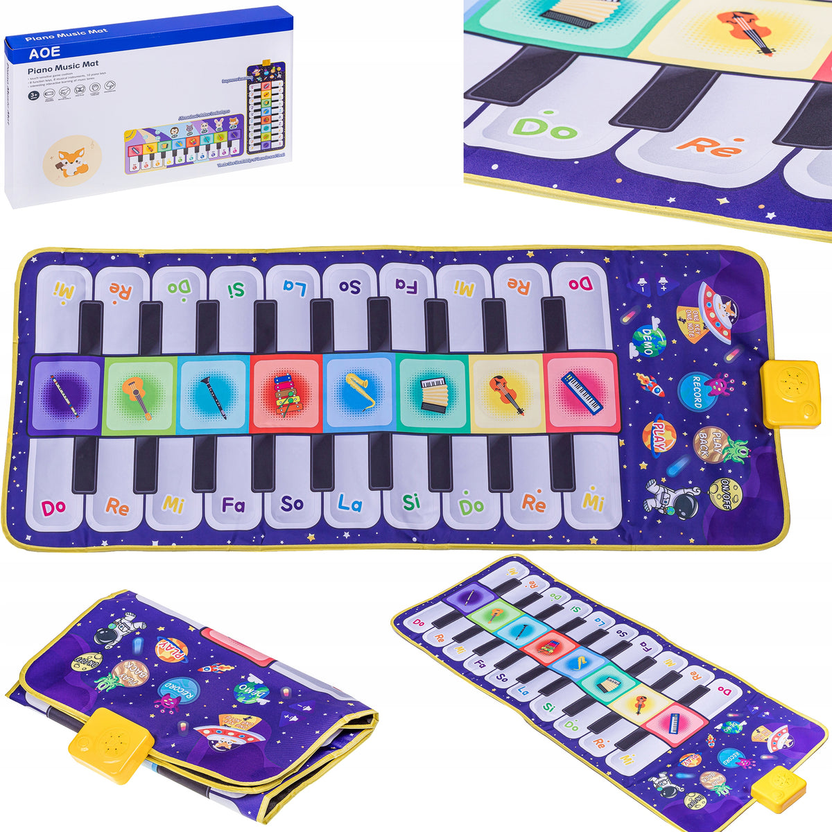 INTERACTIVE MUSIC MAT FOR DANCING PIANO ARCADE DANCE GAME Packaging status original