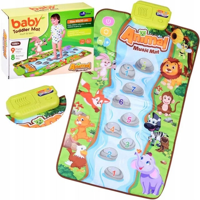 INTERACTIVE PLAY MAT FOR CHILDREN EDUCATIONAL MUSICAL AND MOVEMENT FUN Brand Loreho