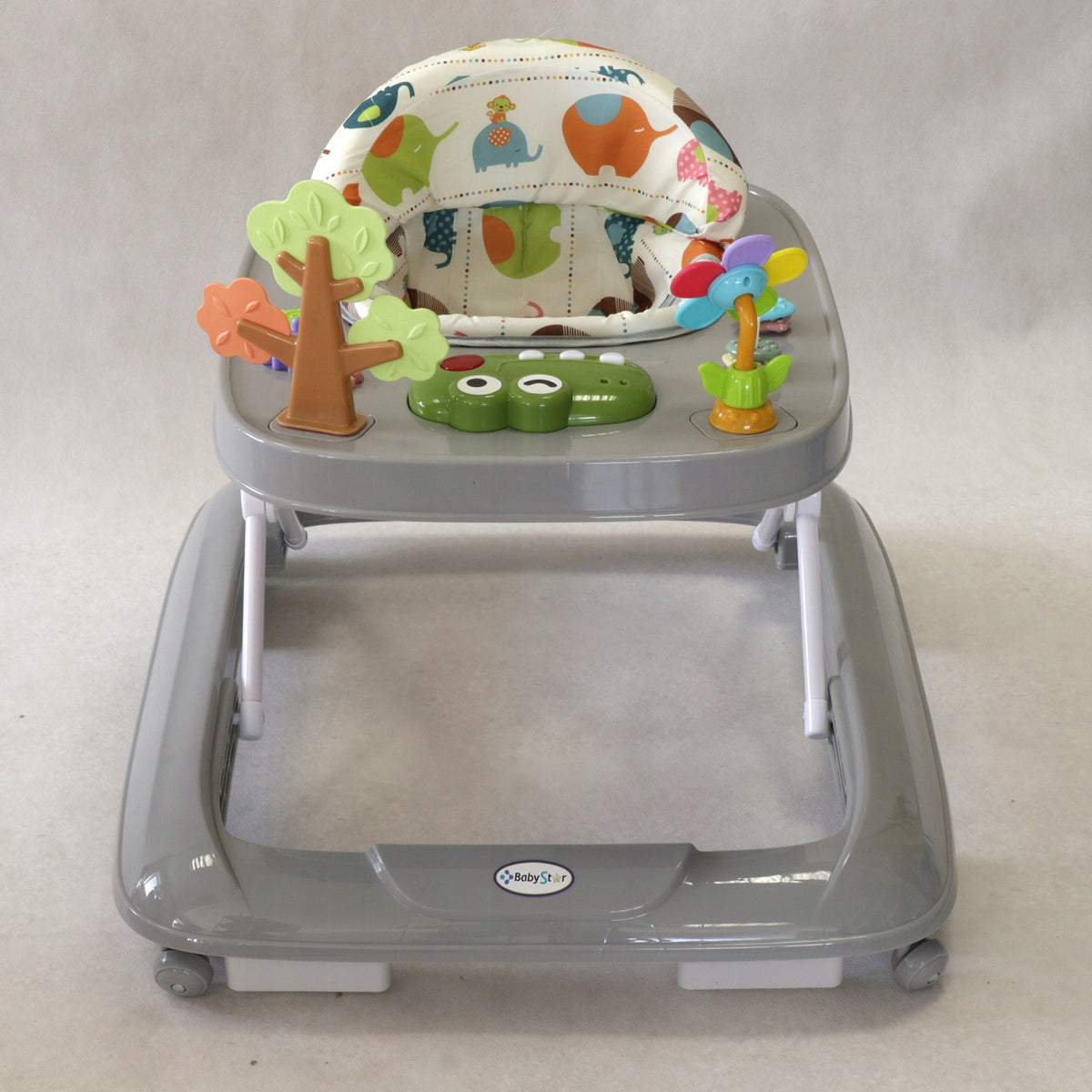 INTERACTIVE PUSHER WALKER 4 COLORS - Learning to walk - Adjustable sounds Brand BabyStar