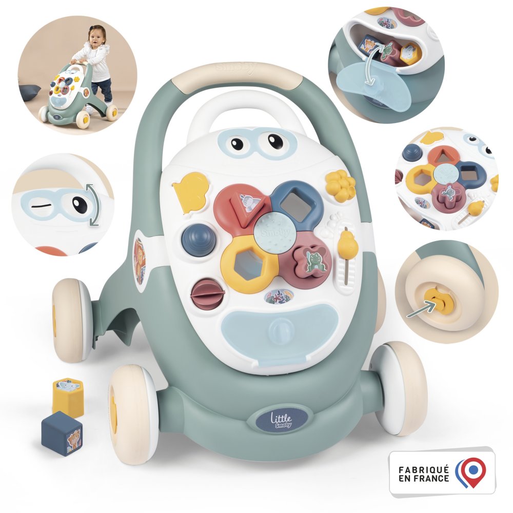INTERACTIVE PUSHER WALKER EDUCATIONAL TABLE SMOBY Packaging status original