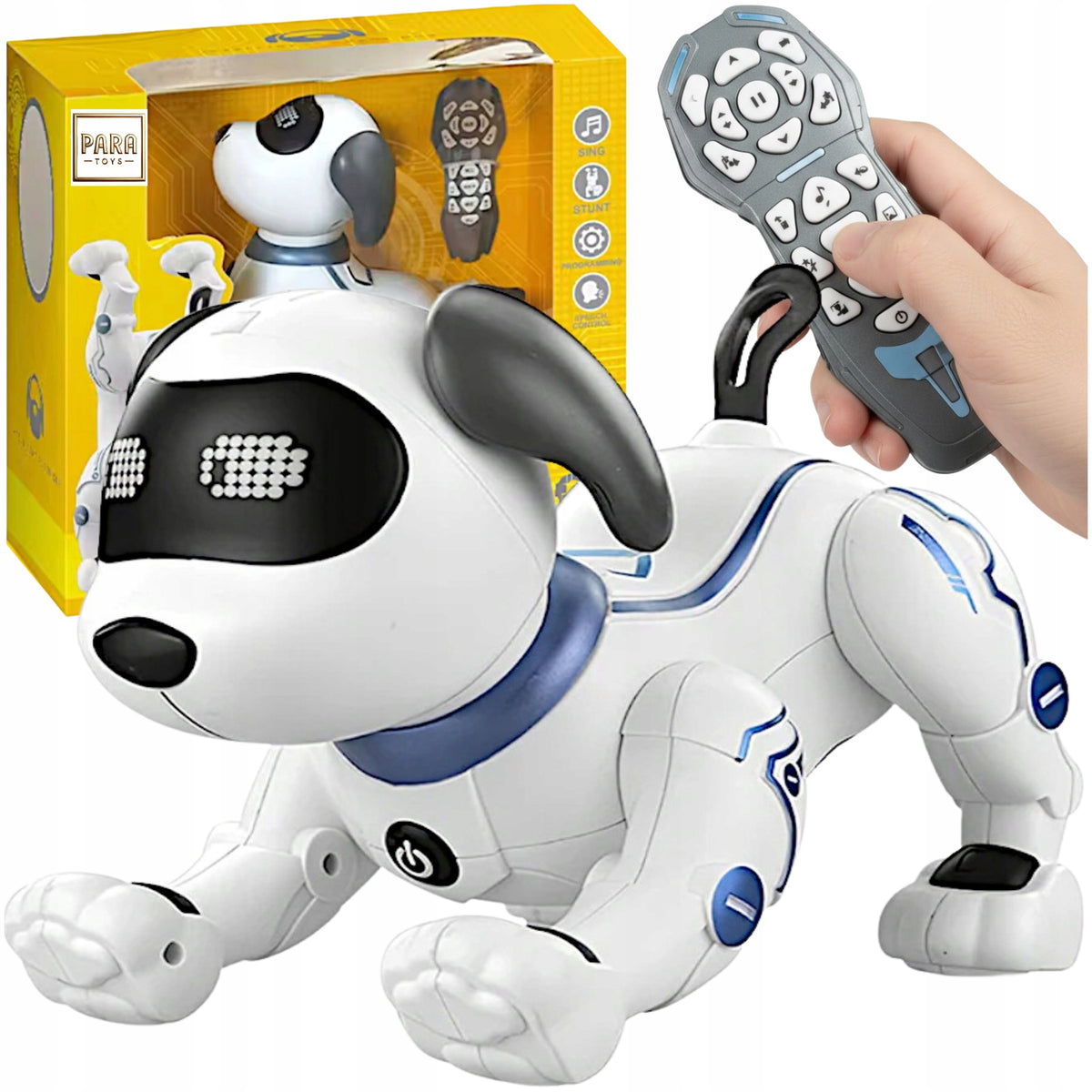 INTERACTIVE ROBO DOG REMOTE CONTROLLED VOICE FOR PROGRAMMING DANCES 3+