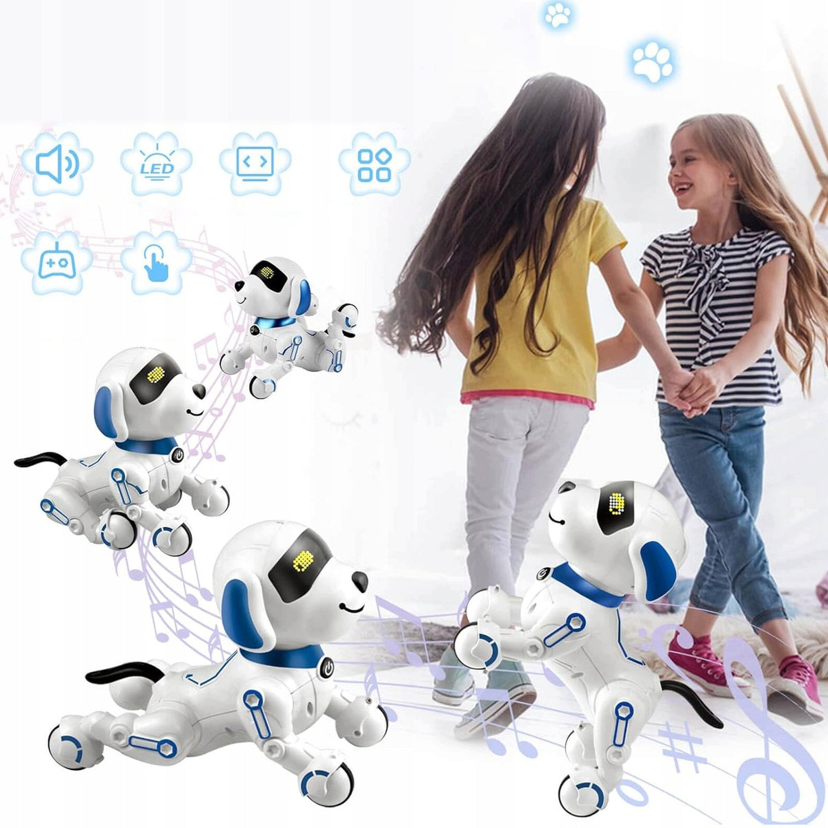 INTERACTIVE ROBOT DOG REMOTE CONTROLLED VOICE REMOTE CONTROL DOES TRICKS Packaging status original
