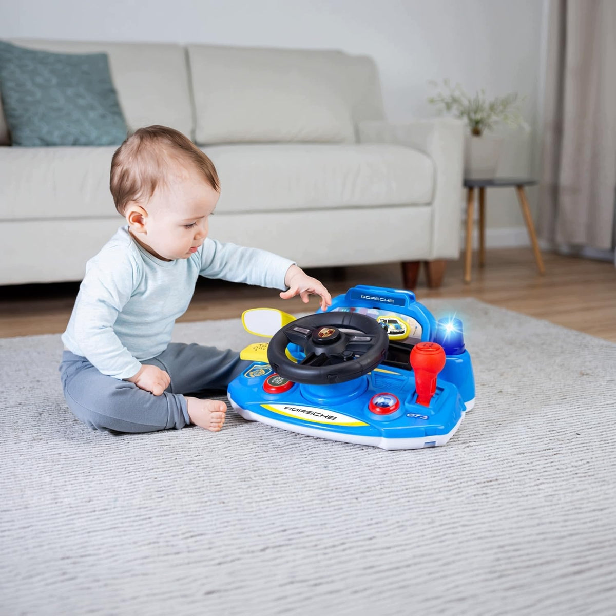 INTERACTIVE STEERING WHEEL FOR CHILDREN MY FIRST PORSCHE LIGHT/SOUND 18M Packaging status original