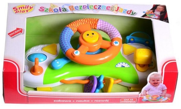 INTERACTIVE STEERING WHEEL Smily Play Driving School Sounds of Light in Polish
