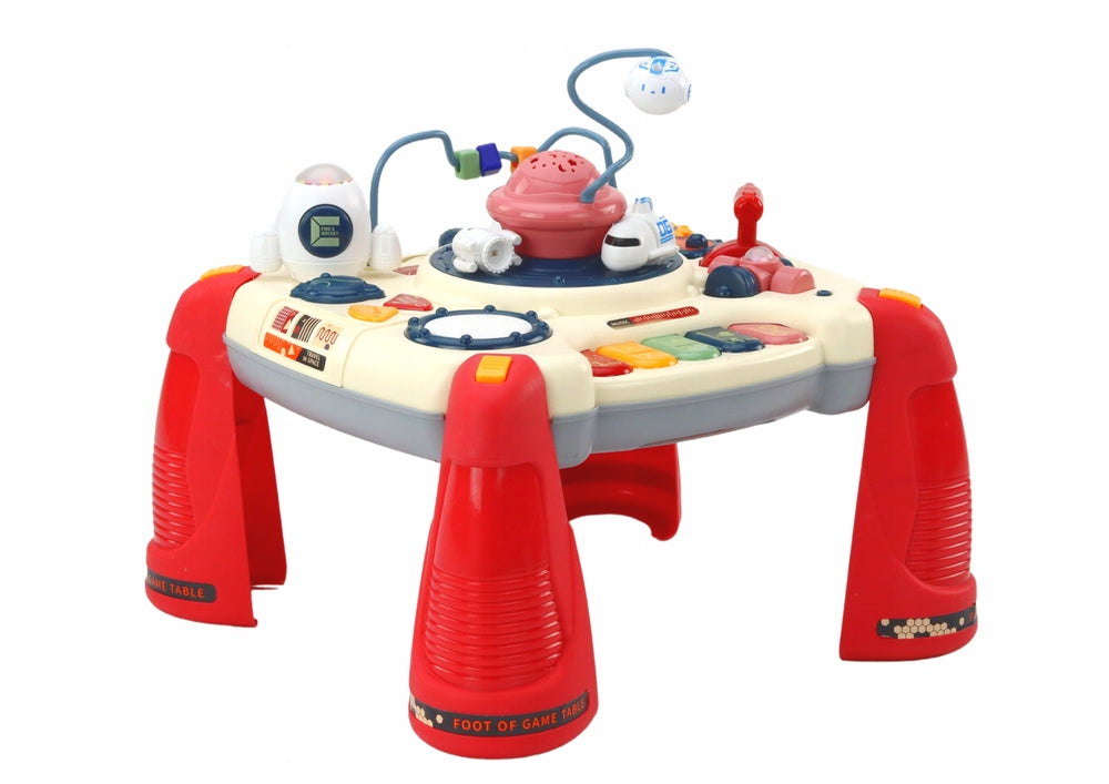 INTERACTIVE TABLE RED EDUCATIONAL PIANO SPACE DEVELOPMENT FOR GIFT Color red