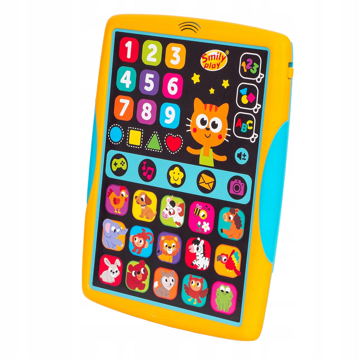 INTERACTIVE TABLET Smily Play Cat Ignacy Quiz Melodies for children from 2 years Packaging status original