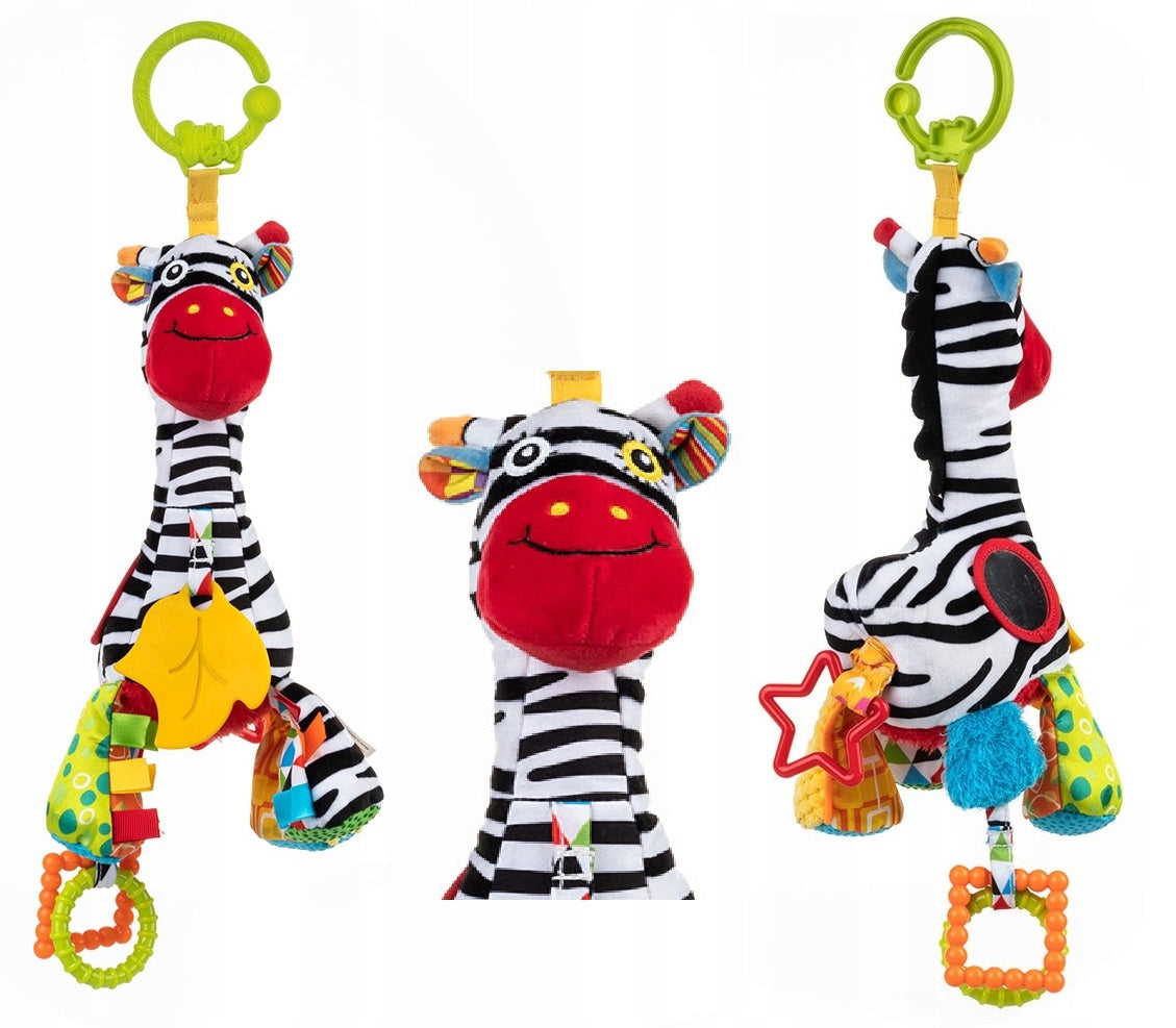 INTERACTIVE TEETHER PENDANT WITH MUSIC BOX ZEBRA ZOYA BALIBAZOO FOR TROLLEY 0M+ Packaging status original