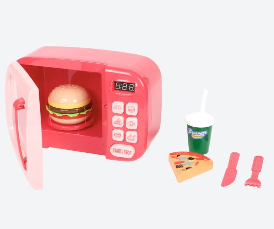 INTERACTIVE TOY MICROWAVE FOR KIDS WITH SOUND LIGHT