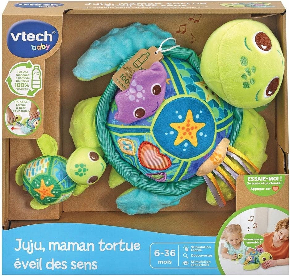 INTERACTIVE TOY TURTLE AND CHILD MUSICAL TOY 0,5-3 YEARS OLD FRENCH