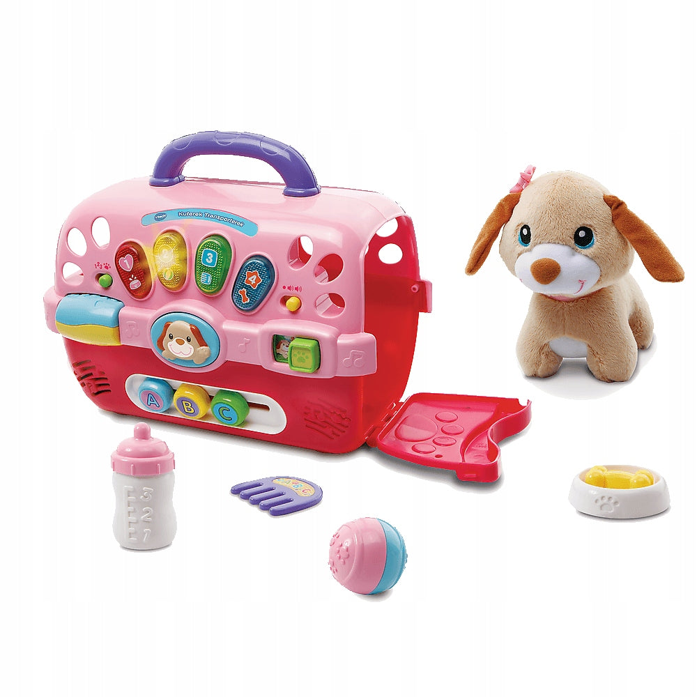 INTERACTIVE TRANSPORTER CASE TOY WITH DOG VTECH 2 Brand VTech