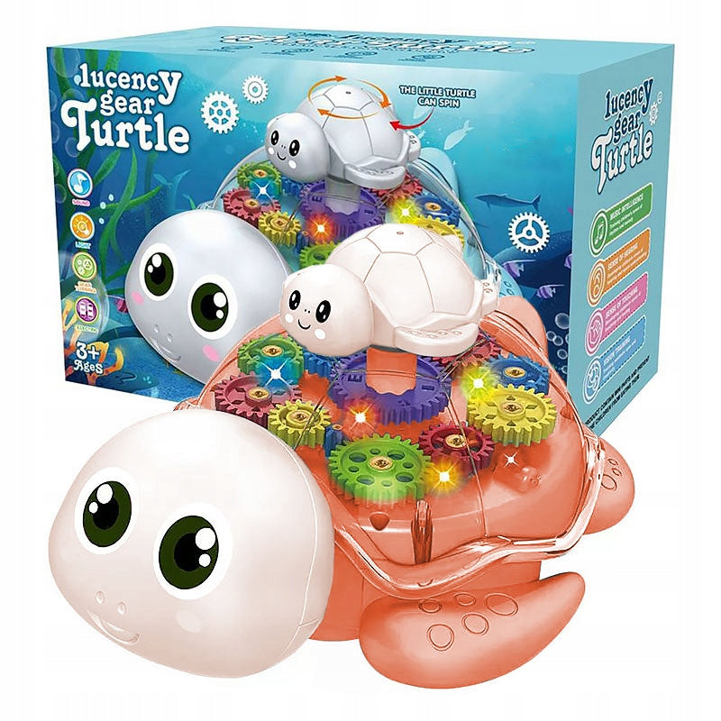 INTERACTIVE TURTLE GLOWING RIDING MUSICAL SENSORY TURTLE WITH SOUND