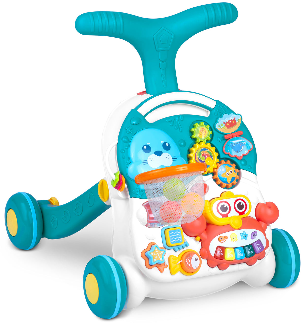 INTERACTIVE WALKER PUSHER EDUCATIONAL TABLE FOR CHILDREN 3IN1 RICOKIDS Manufacturer code 66874102