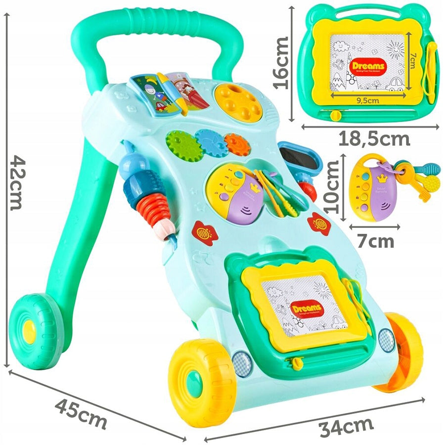 INTERACTIVE WALKER PUSHER RIDER 3in1 MAGIC DRAWING BOARD MONTESSORI SOUND BOARD Brand Stator