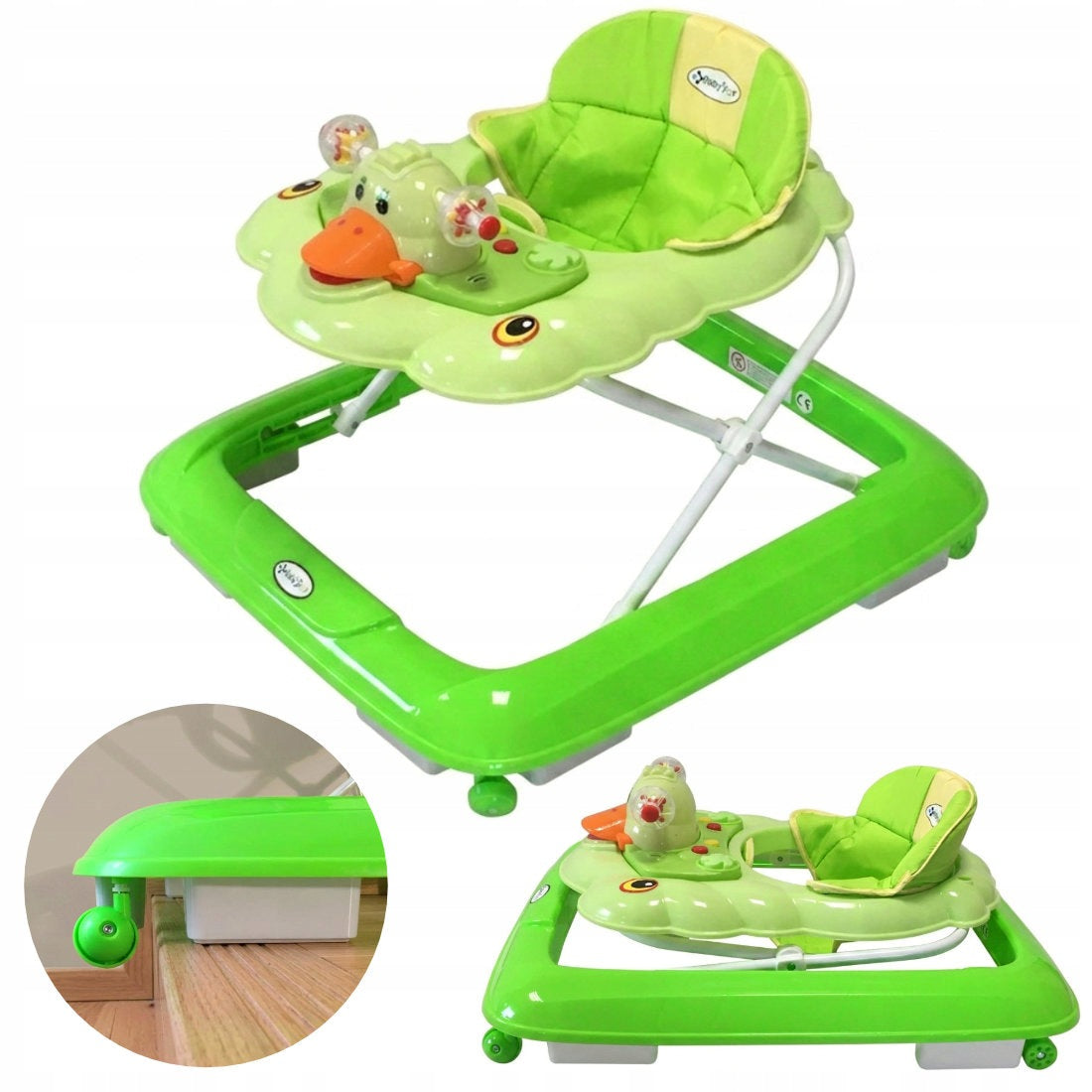 INTERACTIVE WALKER RIDER - PUSHER - Learning to walk Sounds 3 colors