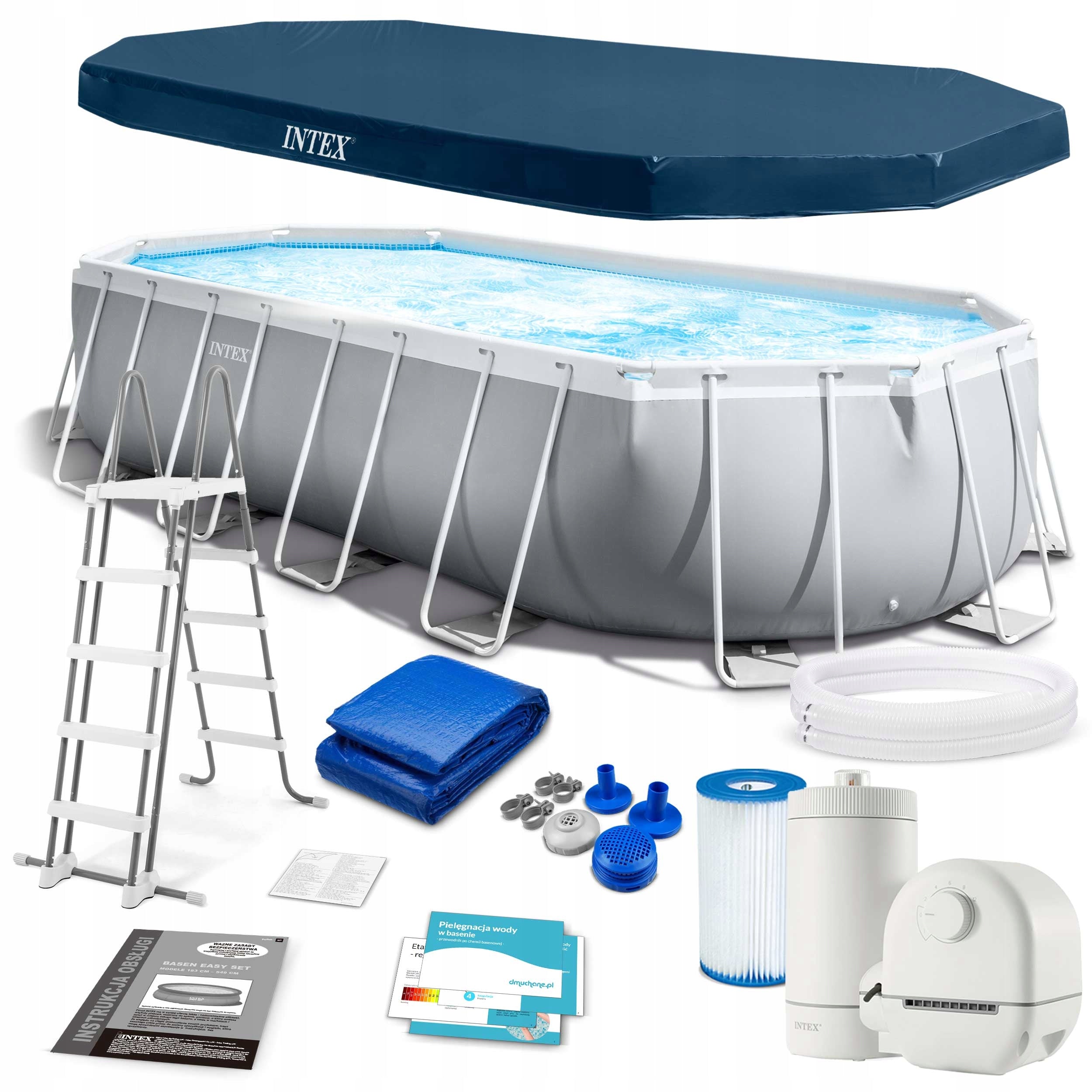 INTEX 26798 Oval frame pool 610 x 305 x 122 cm + Accessories