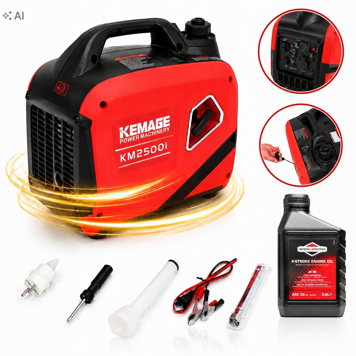 INVERTER GENERATOR SET 2,2kW KEMAGE GENERATOR Silent +OIL