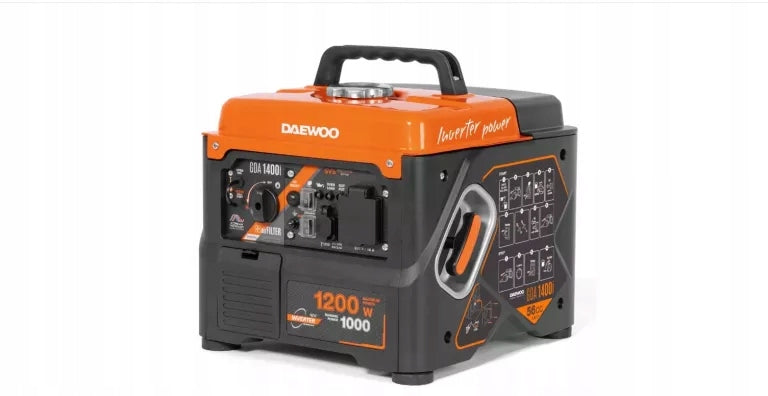 INVERTER GENERATOR SET DAEWOO GDA1400I, 1X230V / 16A, USB 1.2 KW Model GDA 1400I