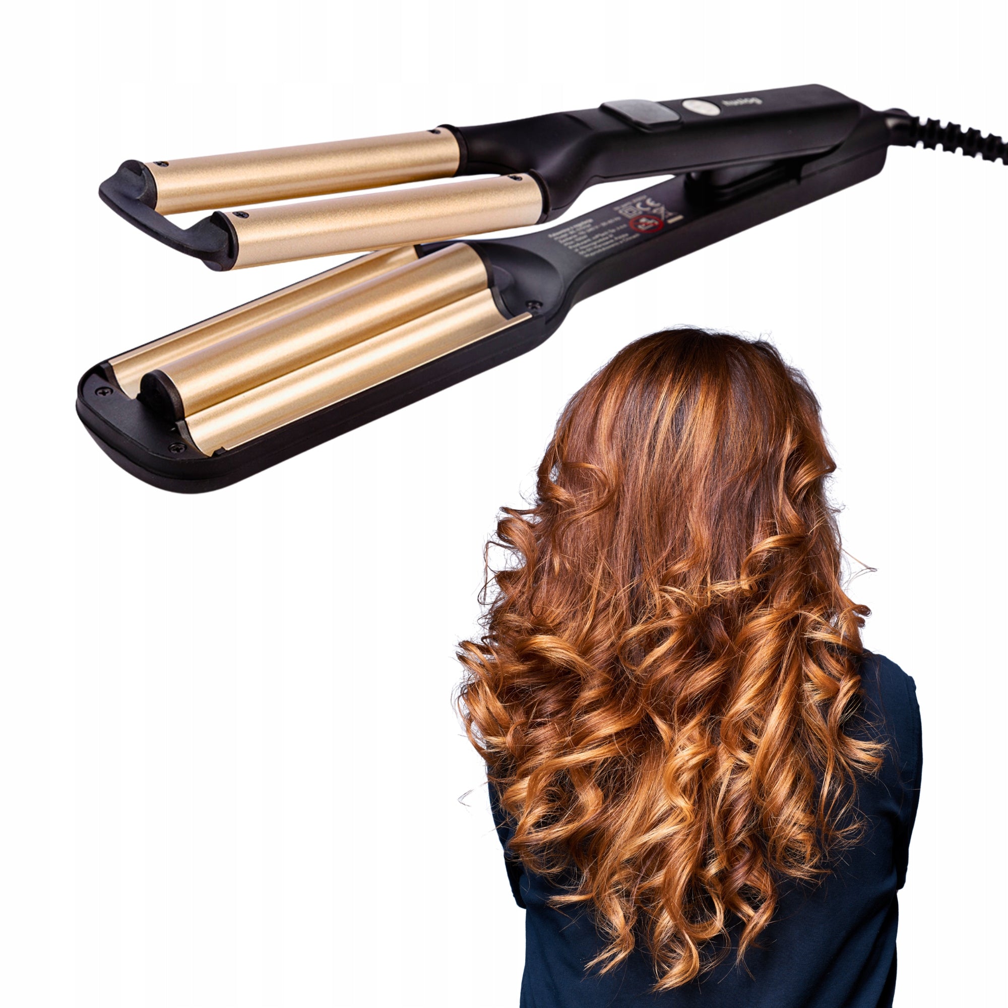 INVERTER HAIR CURLER STYLING MULTIFUNCTIONAL LED SCREEN 100W HUSLOG Packaging status original