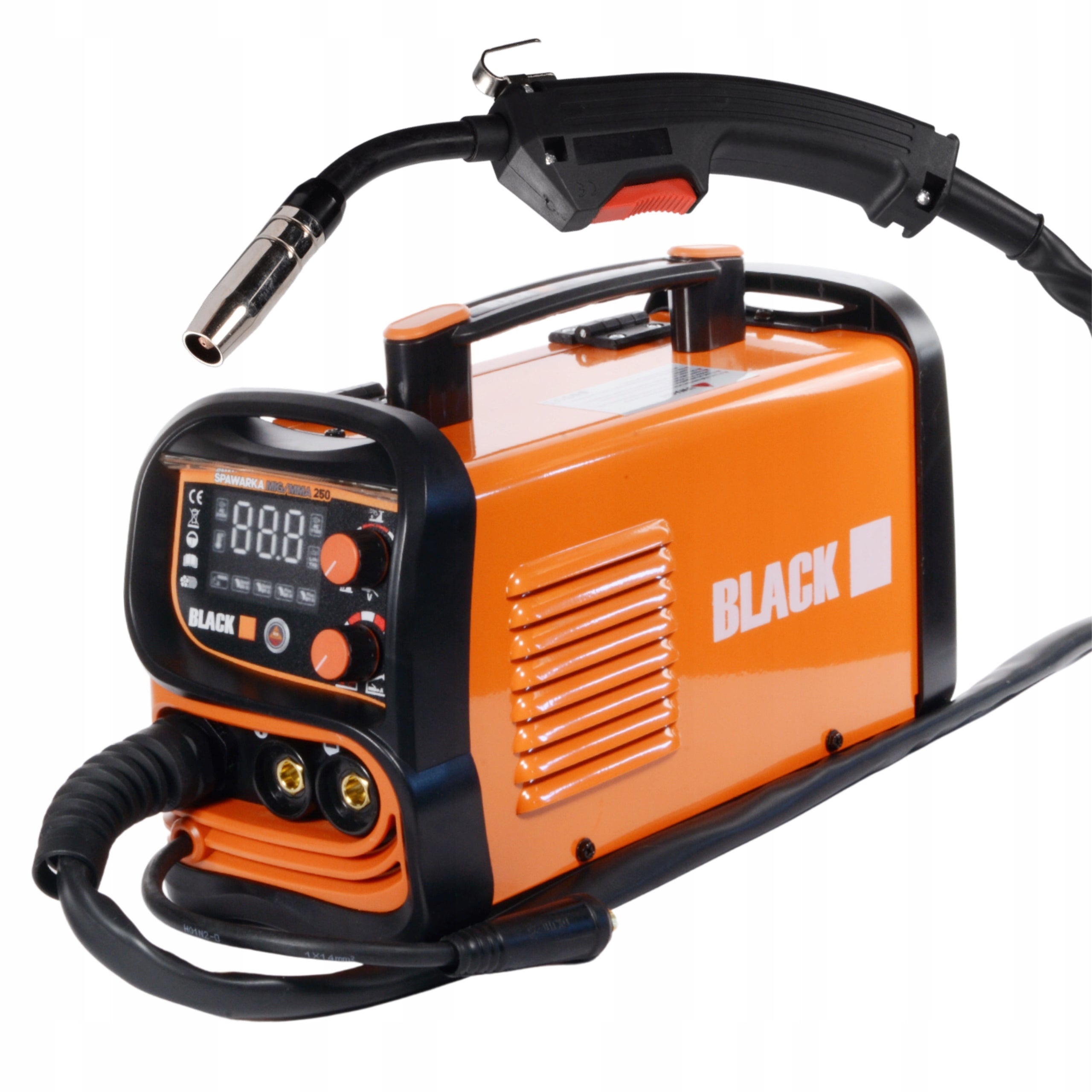 INVERTER MIGOMAT WELDING MACHINE FLUX MIG MAG MMA GAS 250A EURO LCD IGBT BL. Packaging status original