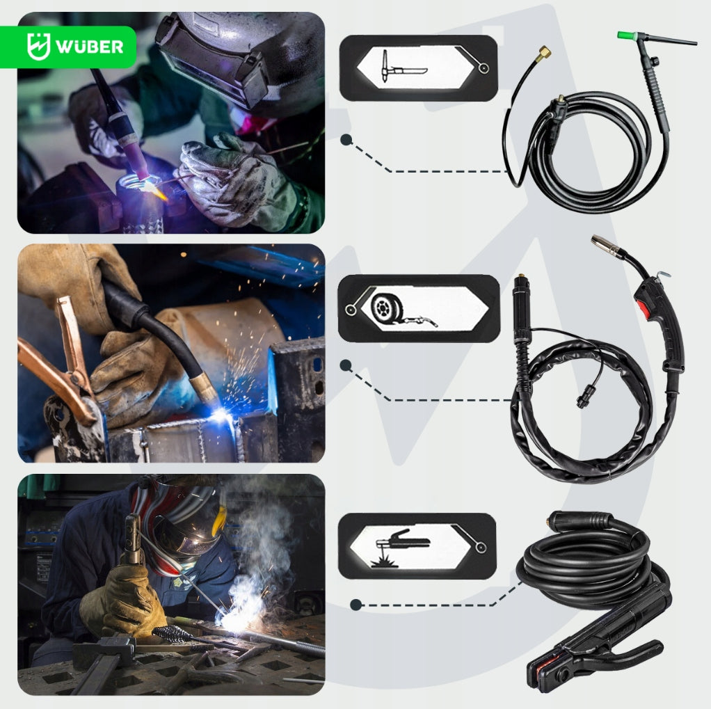 INVERTER WELDER 200A 4,5 kVa MIG FLUX MMA TIG IGBT WUBER EAN (GTIN) 5905873300705