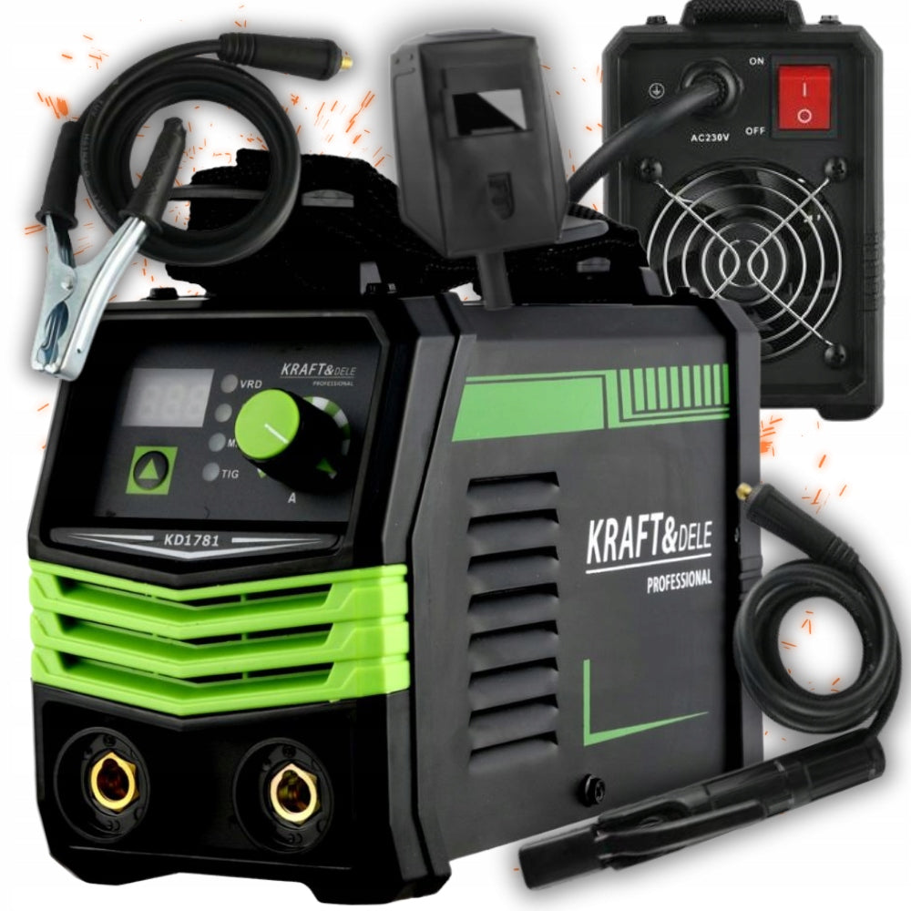 INVERTER WELDER 330A MMA TIG LIFT VRD IP21 DISPLAY VRD 3,4kg Manufacturer code KD1781