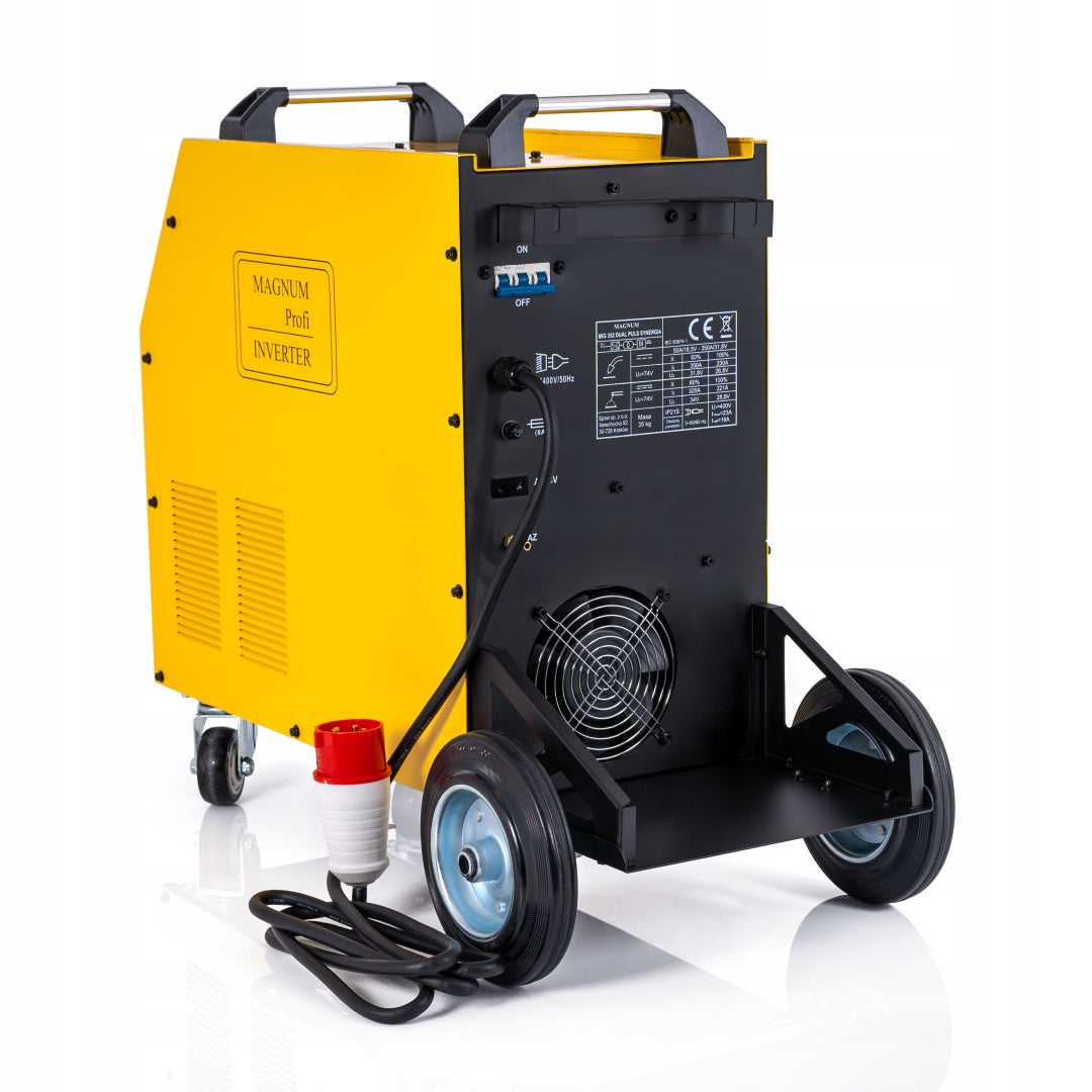 INVERTER WELDER MIGOMAT MAGNUM MIG MAG DUAL PULSE ALU SYNERGY 4x4 400V Manufacturer code U MI 352 DP SYN