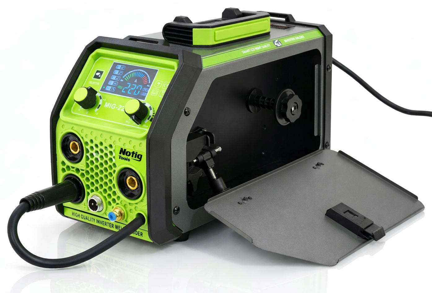 INVERTER WELDER MIGOMAT MIG FLUX MMA TIG 220A IGBT HOT START ANTISTICK Brand Notig Tools