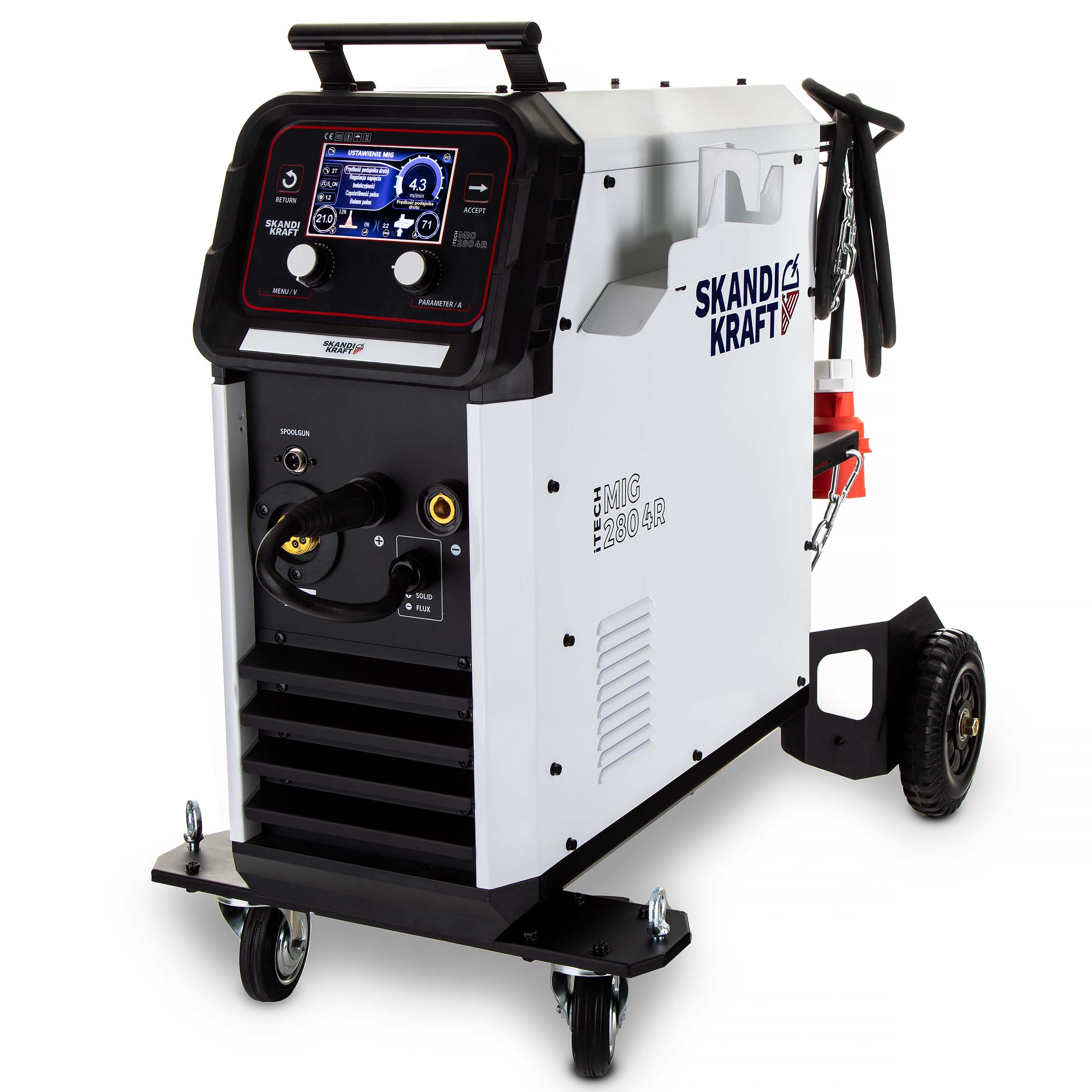 INVERTER WELDER MIGOMAT SKANDI KRAFT iTECH MIG 280 4R 280A 230V 400V Manufacturer code 154-10-100004239