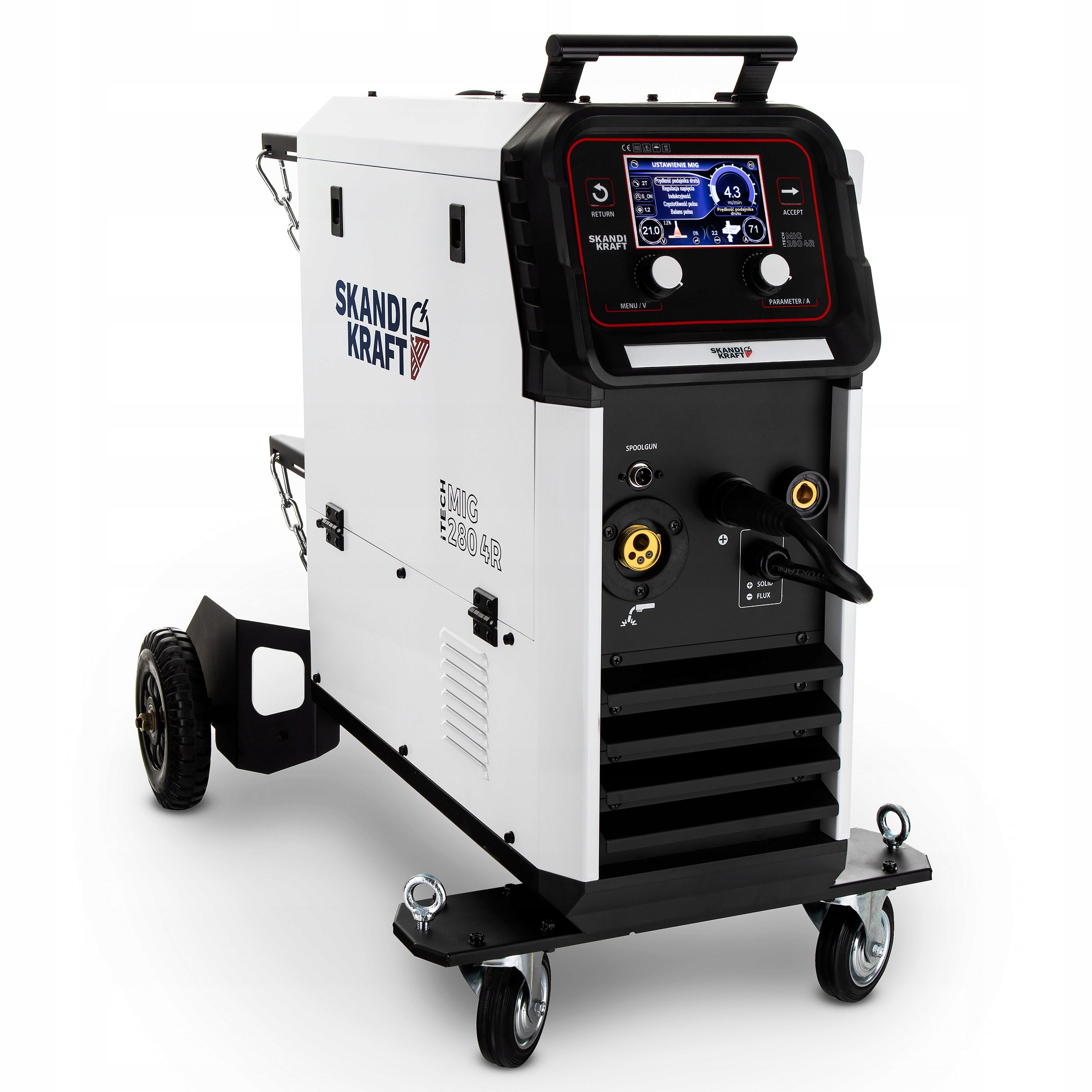 INVERTER WELDER MIGOMAT SKANDI KRAFT iTECH MIG 280 4R 280A 230V 400V Packaging status original