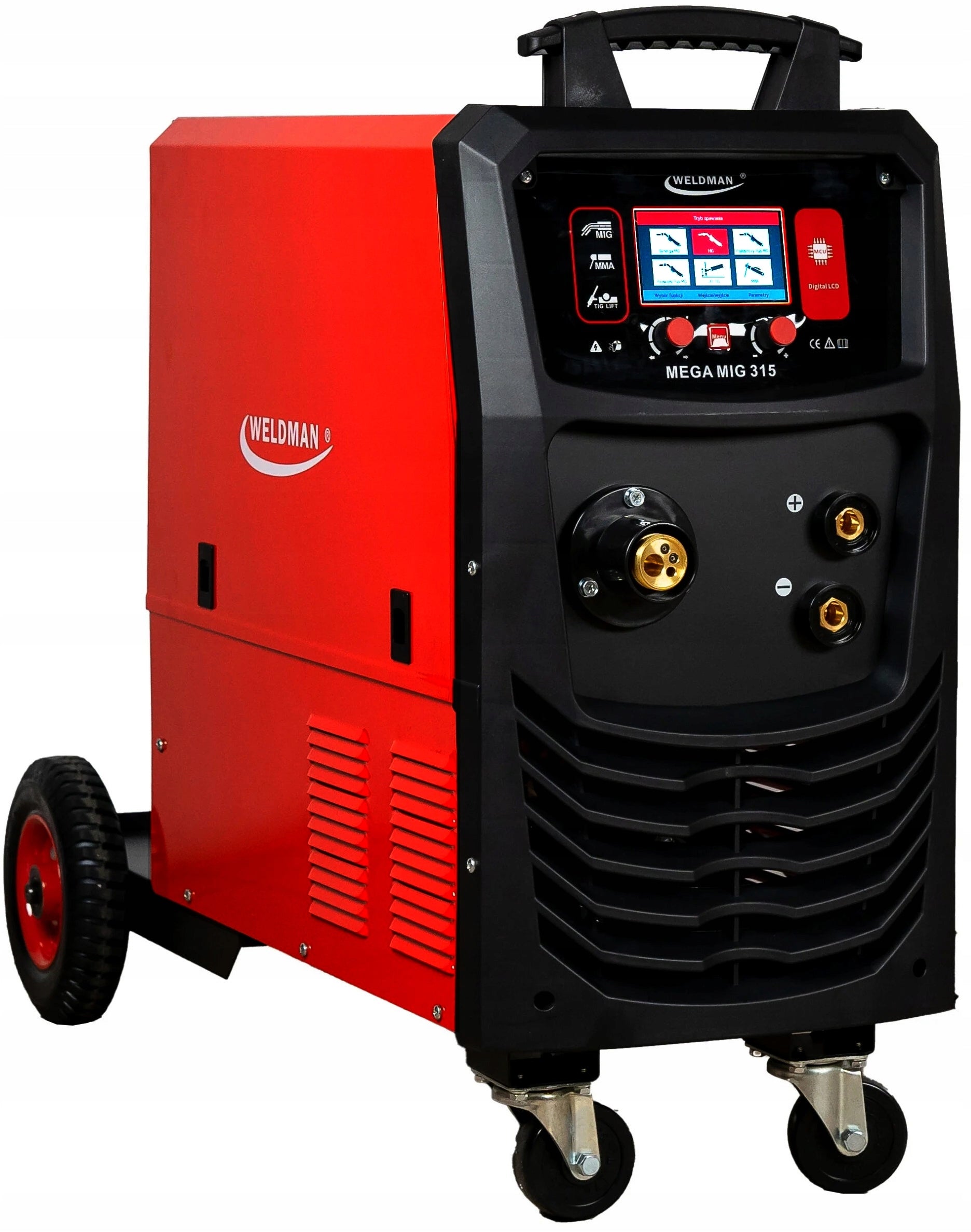 INVERTER WELDER MIGOMAT WELDMAN MEGA MIG 315 4x4 SYNERGY DUAL PULSE Brand Weldman