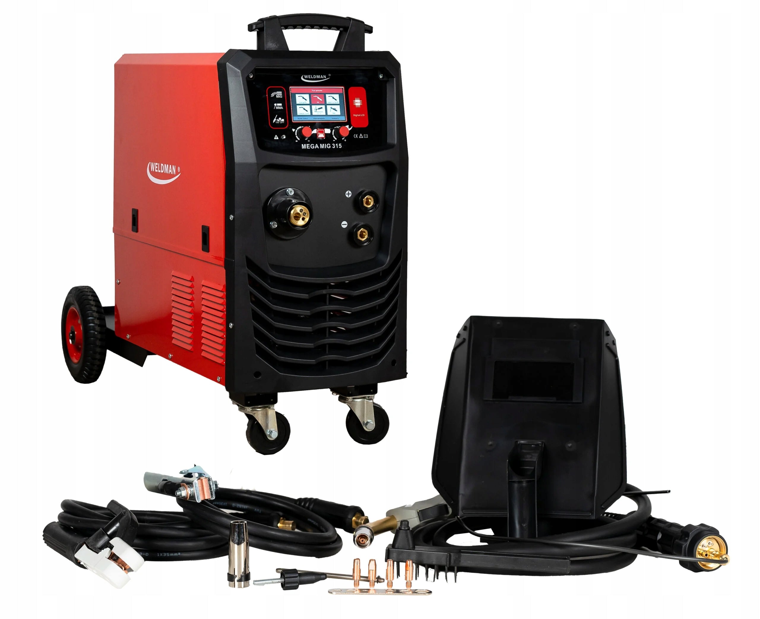 INVERTER WELDER MIGOMAT WELDMAN MEGA MIG 315 4x4 SYNERGY DUAL PULSE Manufacturer code 103 119