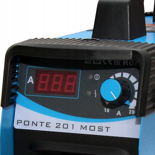 INVERTER WELDER MOST PONTE 201 10-200 A 5,6 kVa Product weight with unit packaging 5.9 kg