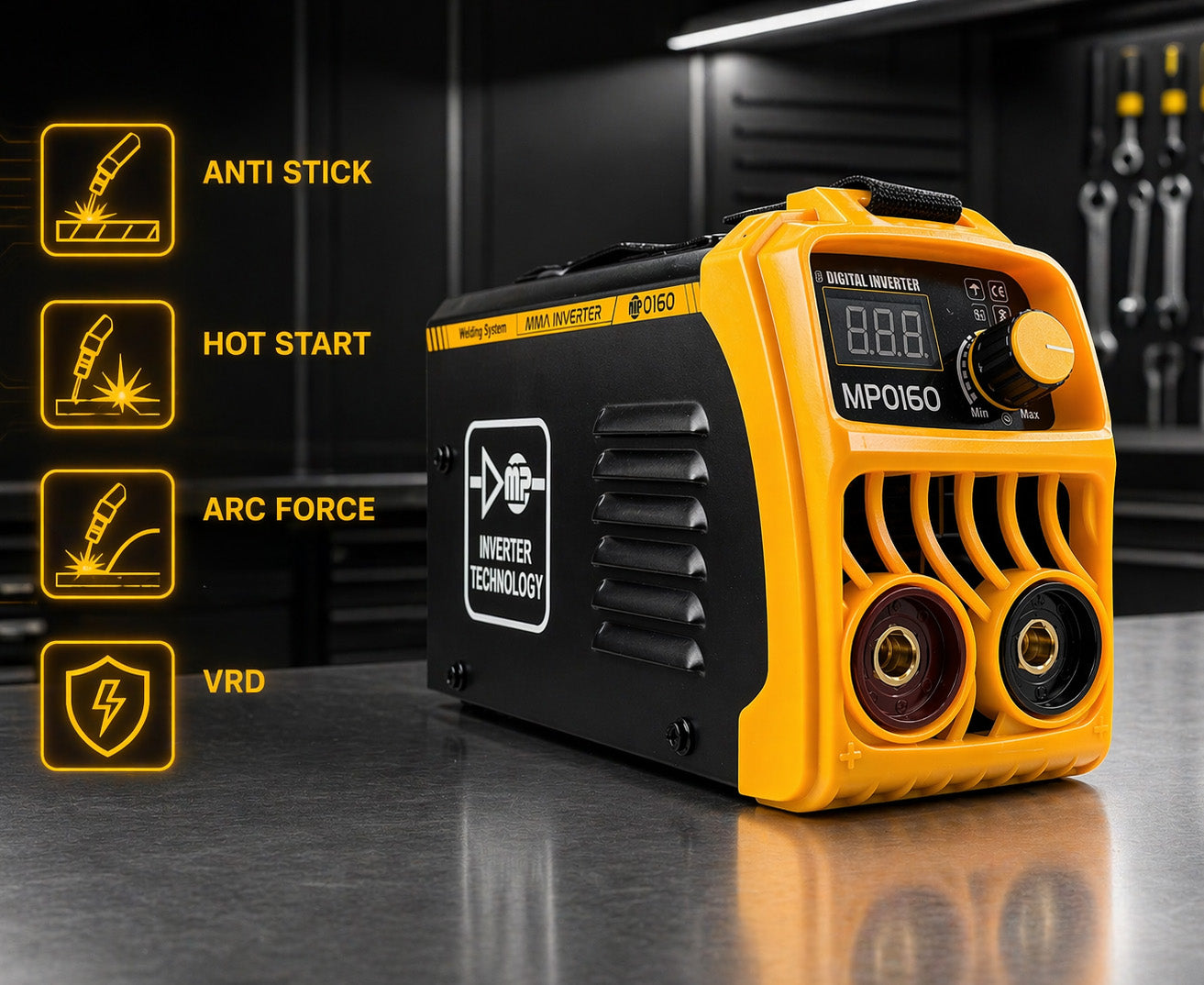 INVERTER WELDER inverter electrodes MMA TIG Lift MAJSTER Pro mp0160 Model M-PRO 5mm