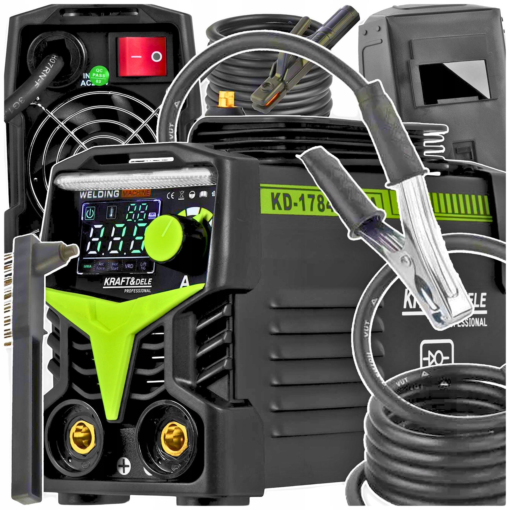 INVERTER WELDING MACHINE 330A MMA TIG ELECTRODE LIFT VRD VISOR SET XXL