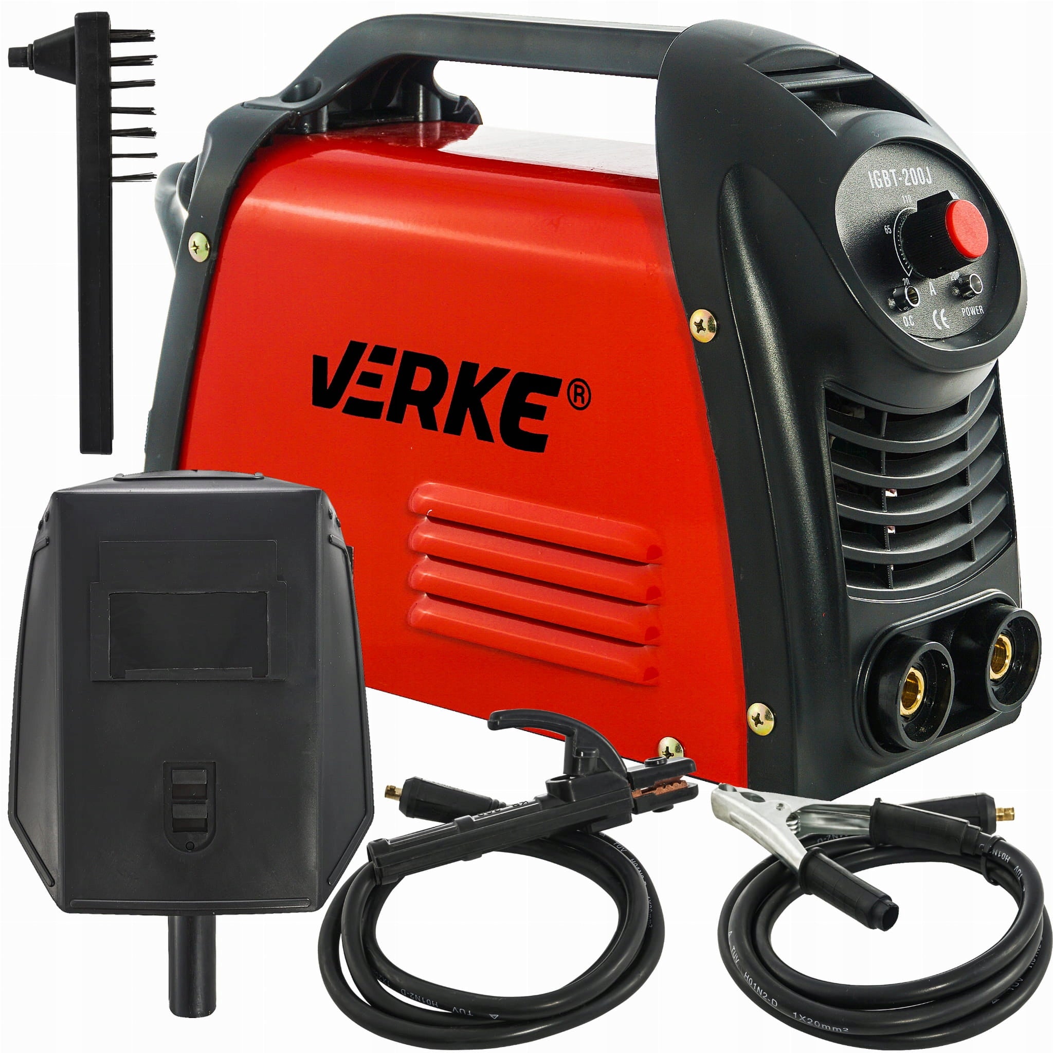 INVERTER WELDING MACHINE INVERTER 200A LCD MMA IGBT MASK BRUSH SET