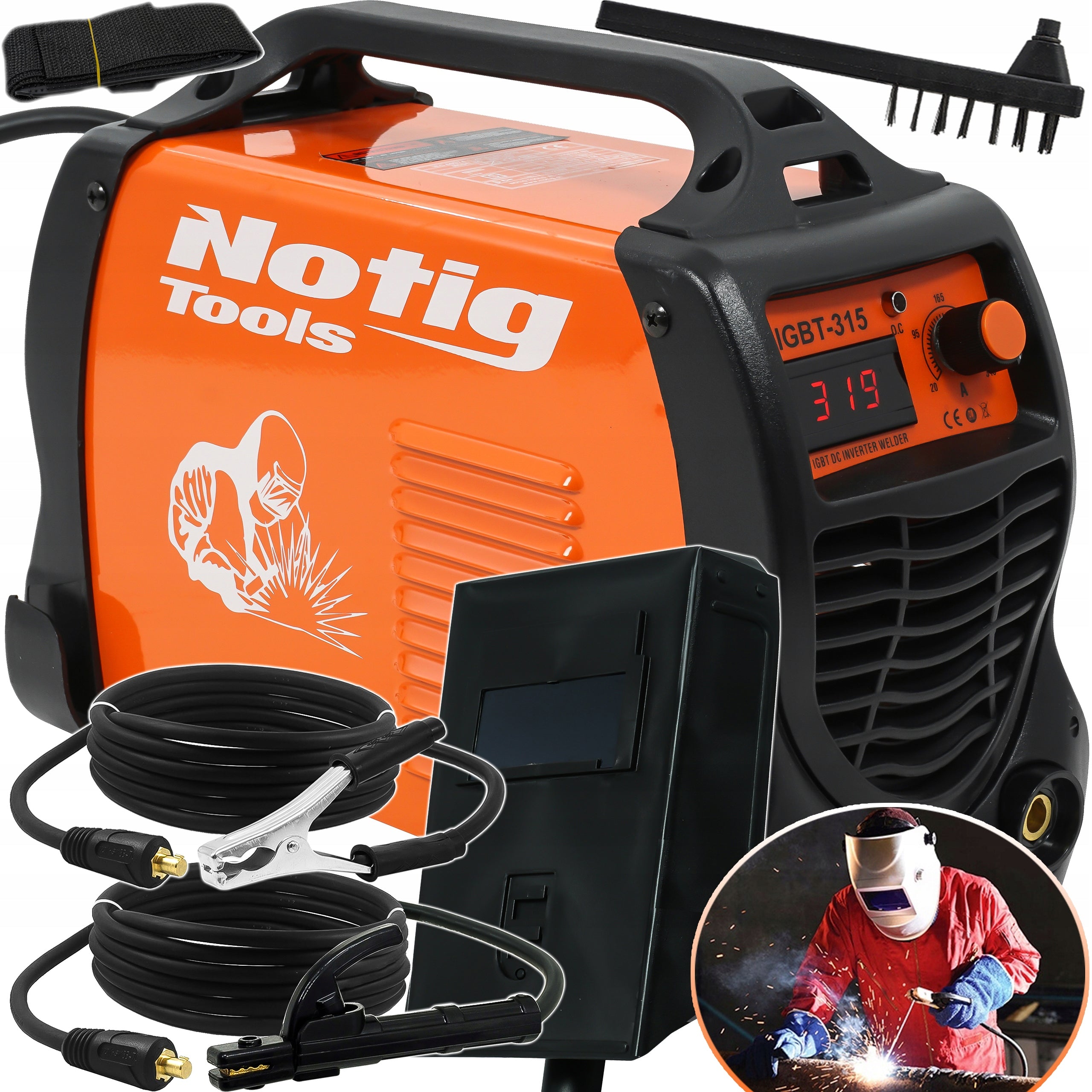 INVERTER WELDING MACHINE INVERTER 315A LCD MMA IGBT MASK BRUSH SET