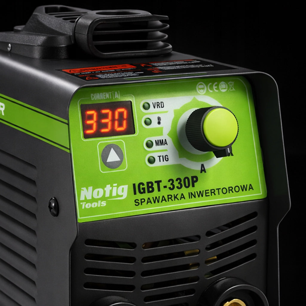 INVERTER WELDING MACHINE INVERTER 330A MMA TIG LIFT VRD 20 – 330A 230V STRONG Duty cycle time 60%