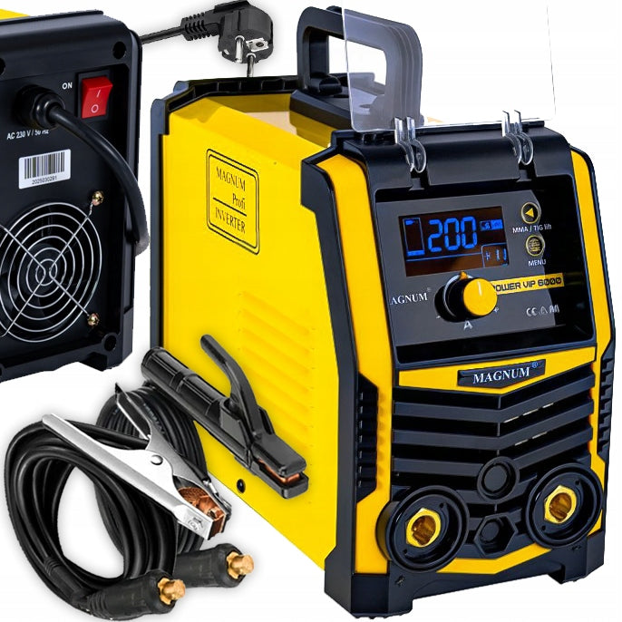 INVERTER WELDING MACHINE MAGNUM MMA ARC 200A SYNERGY VIP 6000 LCD
