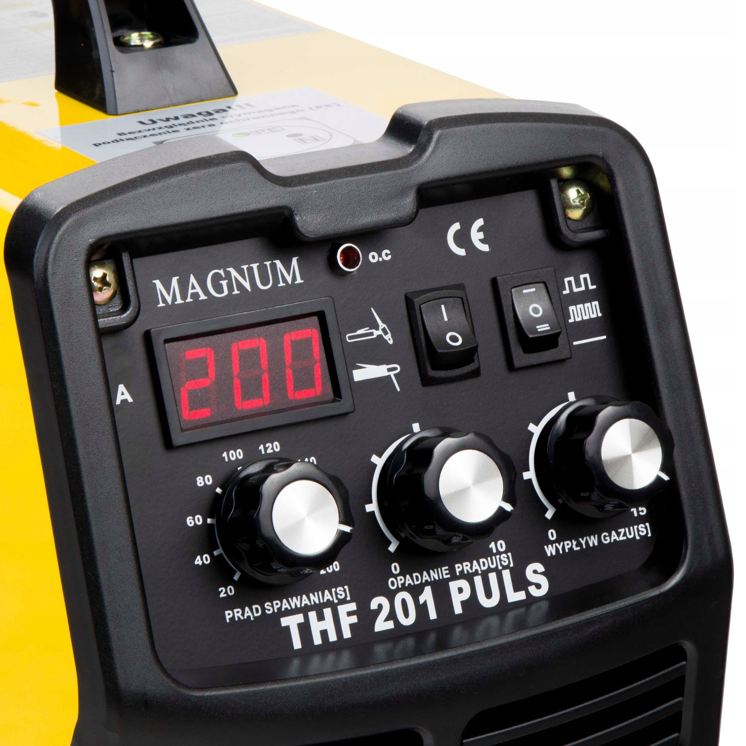 INVERTER WELDING MACHINE MAGNUM THF 201P 230V 200A TIG DC HF PULSE MMA Manufacturer code U I THF201P D