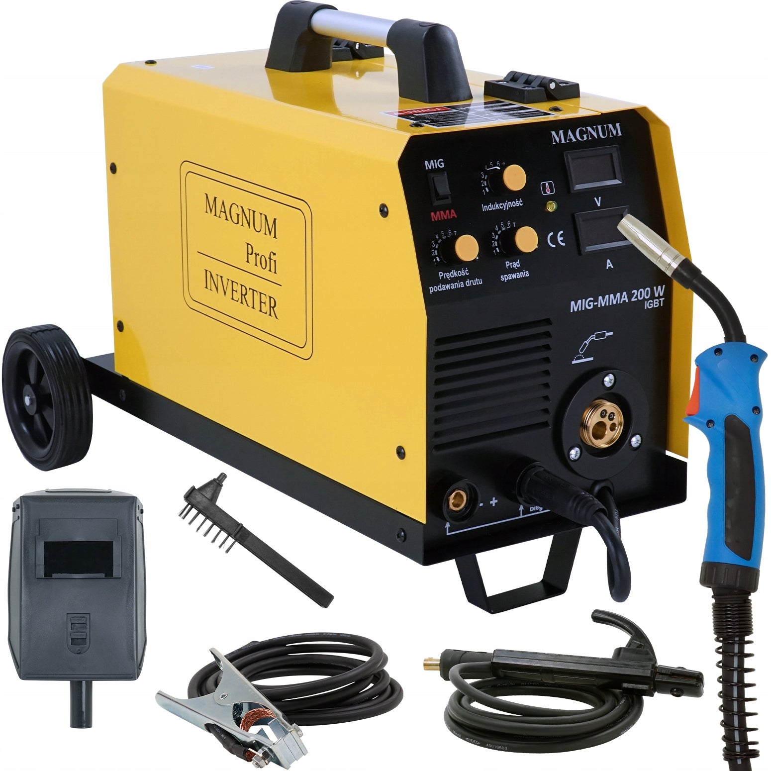 INVERTER WELDING MACHINE MIGOMAT MAGNUM MIG 200W MMA IGBT 230V 180A EURO HANDLE