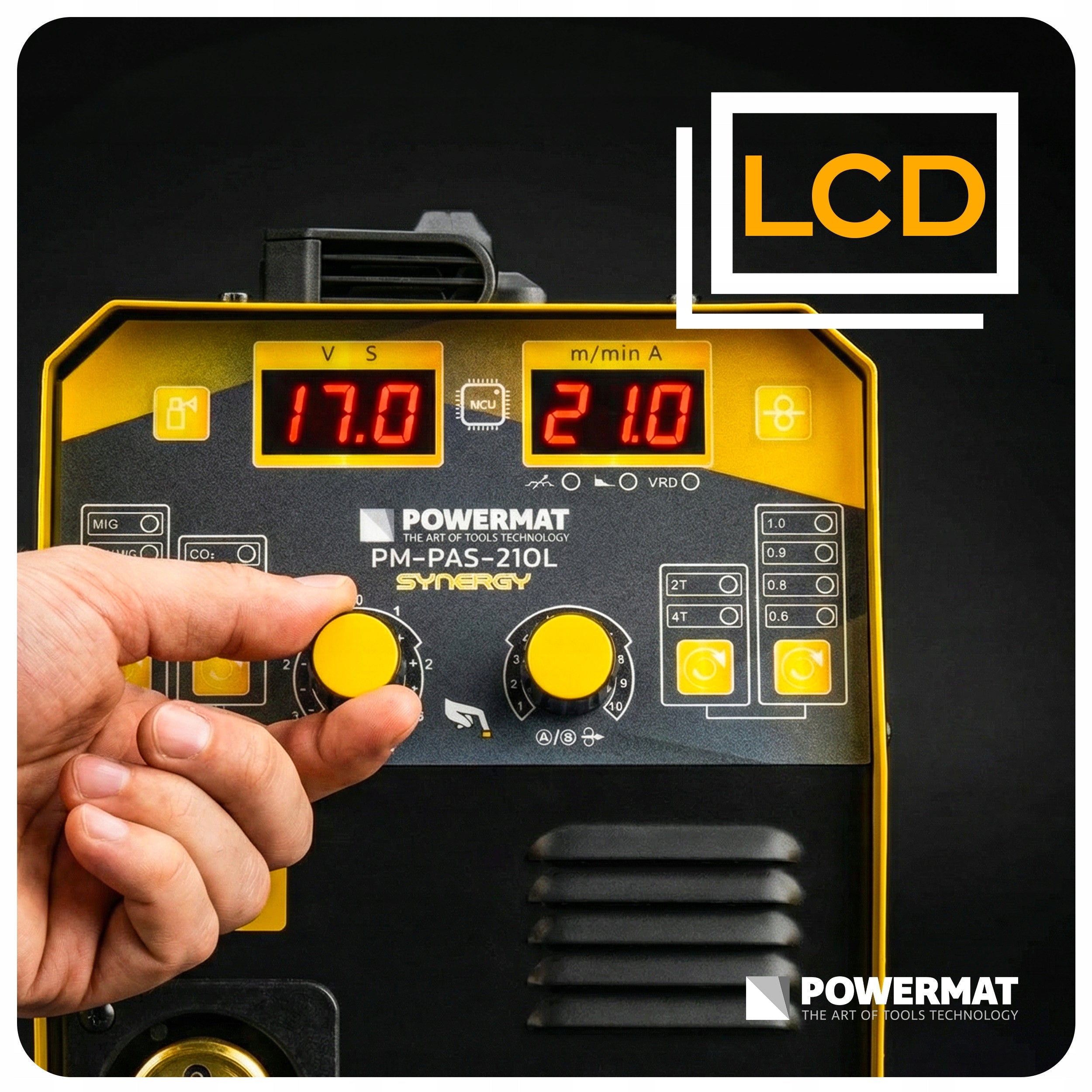 INVERTER WELDING MACHINE MIGOMAT SEMI-AUTOMATIC 210A MIG MAG MMA TIG LIFT SYNERGY Manufacturer code PM1544