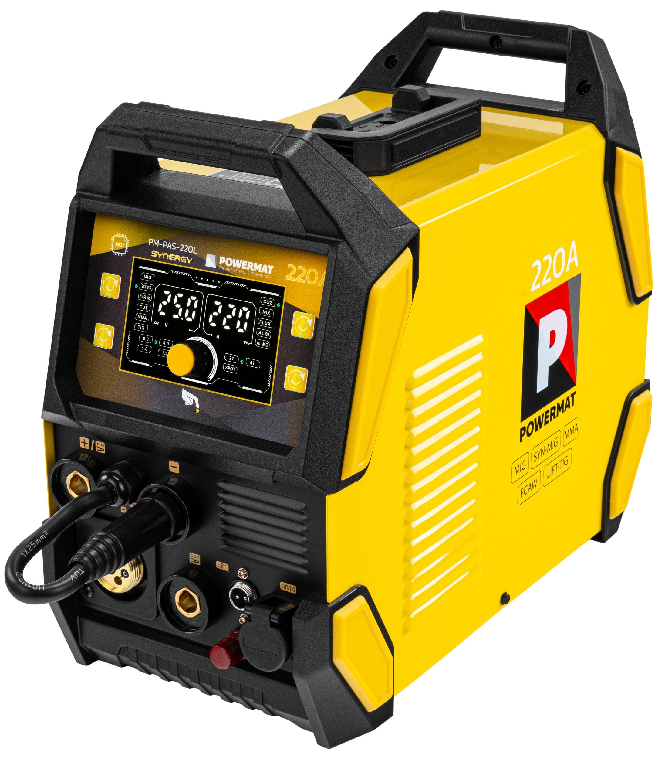 INVERTER WELDING MACHINE MIGOMAT SEMI-AUTOMATIC 5W1 220A PLASMA MIGMAG MMA TIG LIFT Manufacturer code PM1671